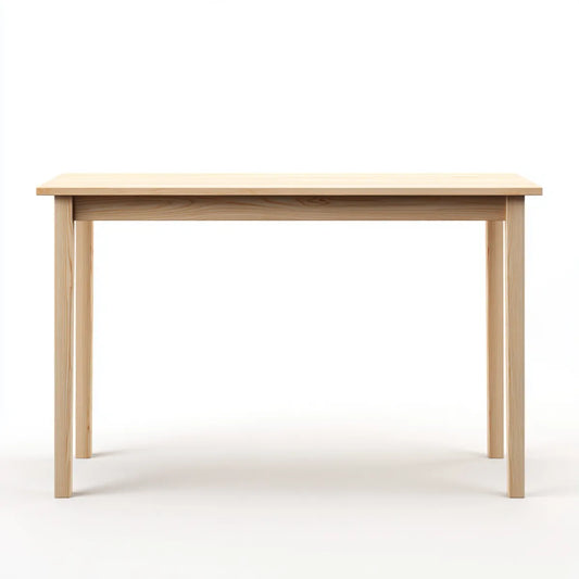 Biurko do biura prostokątne naturalne 120 x 60 x 75 cm w litym drewnie sosnowym