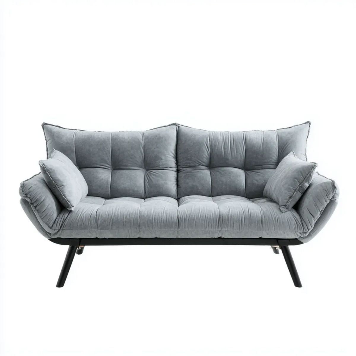 Sofa, 3-osobowa poliester z sofą z metalową nóżką, 180 x 82 x 86 cm