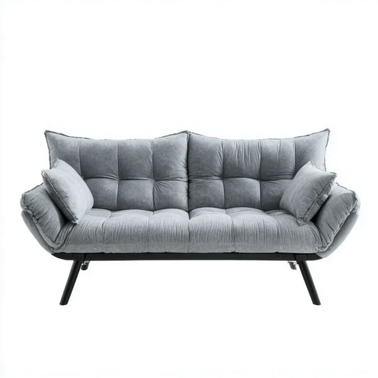 Sofa, 3-osobowa poliester z sofą z metalową nóżką, 180 x 82 x 86 cm